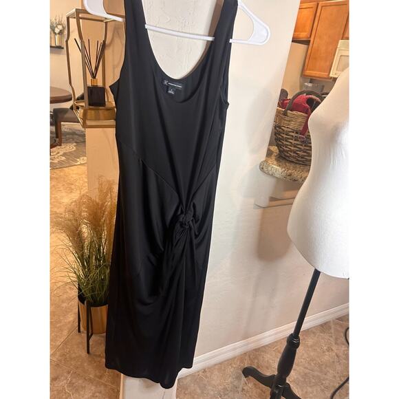 I.N.C. International Concepts Women's Tie Front Midi Dress Black Size Small 4-8 - Picture 7 of 12